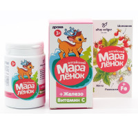 Драже Алтайский Маралёнок с железом, витамином С, шиповником и мятой, 70 г