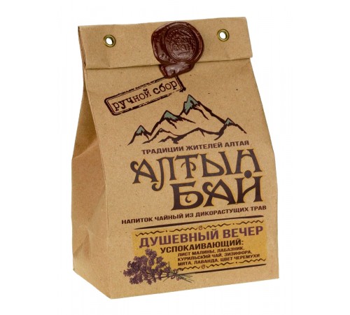 Чайный напиток успокаивающий Душевный вечер, 100 г