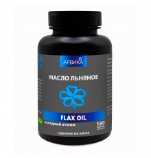 Льняное масло Арвика, 180 капсул