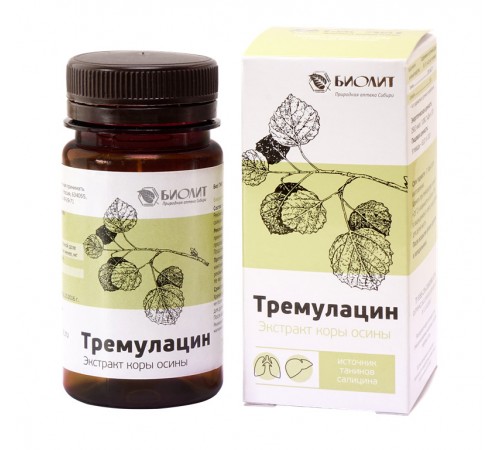 Тремулацин – экстракт коры осины, 75 мл