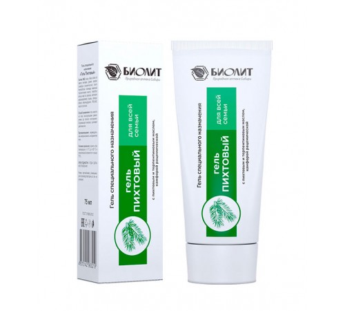 Гель пихтовый заживляющий от Биолит, 75 мл