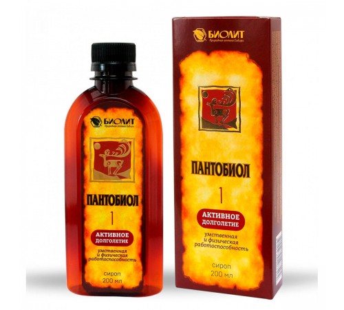 Пантобиол-1 – бальзам для умственной активности, 200 мл