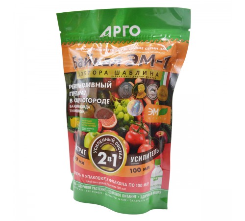 Байкал ЭМ-1 + ЭМ патока, удобрение, 100 + 100 мл, комплект