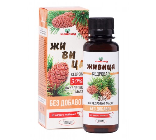 Живица кедровая без добавок Хелпер Мед, 100 мл