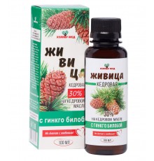 Живица кедровая с гинкго билоба, 100 мл