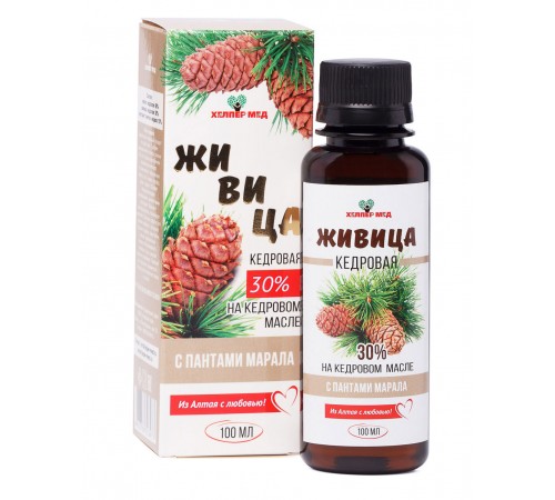 Живица кедровая с пантами марала, 100 мл