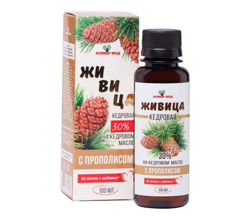 Живица кедровая с прополисом, 100 мл