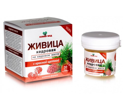 Живица кедровая с красной щёткой, капсулы 30 шт.