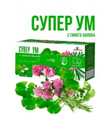Травяной сбор Супер ум с гинкго-билоба, 20 ф/п