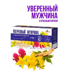 Травяной сбор Уверенный мужчина с красным корнем, 20 ф/п