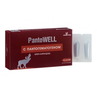 Свечи PantoWELL с пантогематогеном, 10 шт.