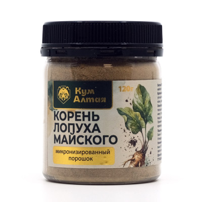 Корень лопуха майского, порошок 120 г, банка