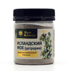 Исландский мох (цетрария), порошок 100 г, банка