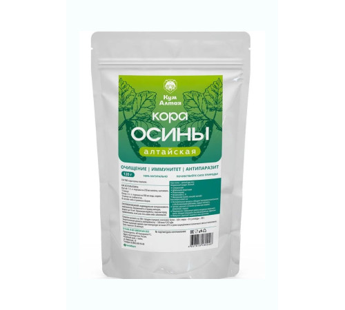 Кора осины алтайской, порошок 120 г, дой-пак