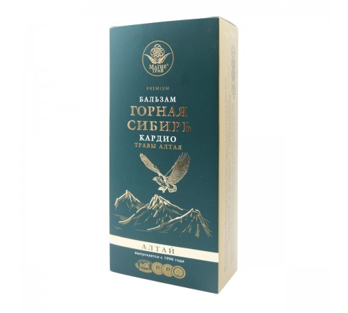 Бальзам Горная Сибирь Кардио травы Алтая, 250 мл