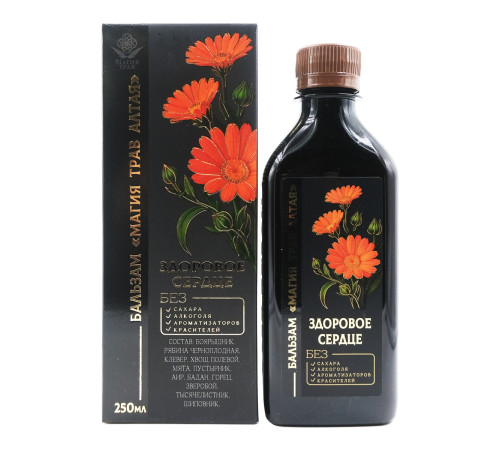 Магия трав Алтая Здоровое сердце, бальзам без сахара, 250 мл