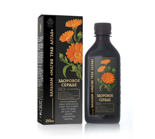 Магия трав Алтая Здоровое сердце, бальзам без сахара, 250 мл