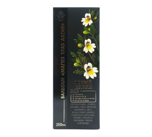 Магия трав Алтая Ясный взгляд, бальзам без сахара, 250 мл
