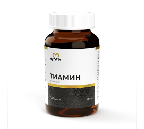 Тиамин гидрохлорид (витамин В1) Myvit, 120 капсул