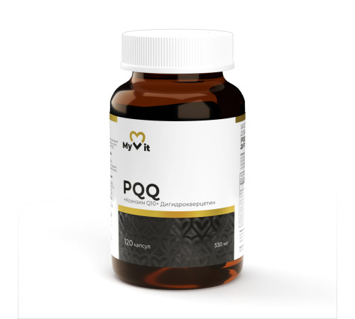 PQQ (витамин В14) + Коэнзим Q10 + Дигидрокверцетин Myvit, 120 капсул