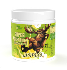 SUPER Creatine monohydrate Креатин со вкусом Яблоко Big Bang, 200 г