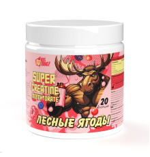 SUPER Creatine monohydrate Креатин со вкусом Лесные ягоды Big Bang, 200 г