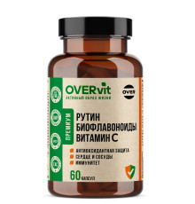 Витамин С с биофлавоноидами и рутином OVERVit, 60 капсул