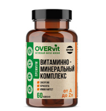 Витаминно-минеральный комплекс OVERVit, 60 капсул
