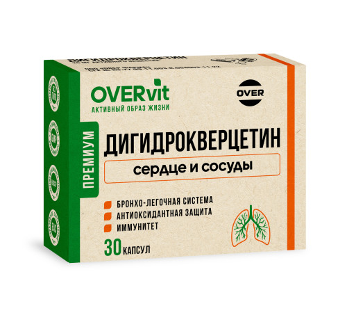 Дигидрокверцетин / Сердце и сосуды OVERVit, 30 капсул