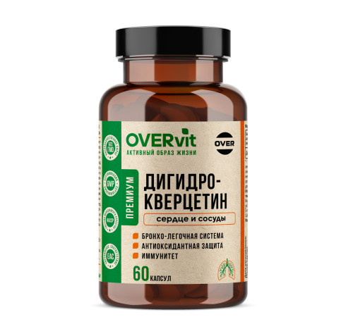 Дигидрокверцетин OVERVit, 60 капсул