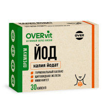 Калия йодат OVERVit, 30 капсул