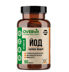 Калия йодат OVERVit, 60 капсул