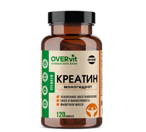 Креатин OVERVit, 120 капсул