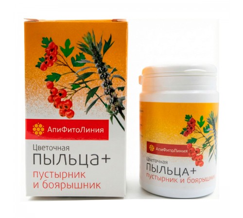 Пыльца + боярышник и пустырник, 60 таблеток