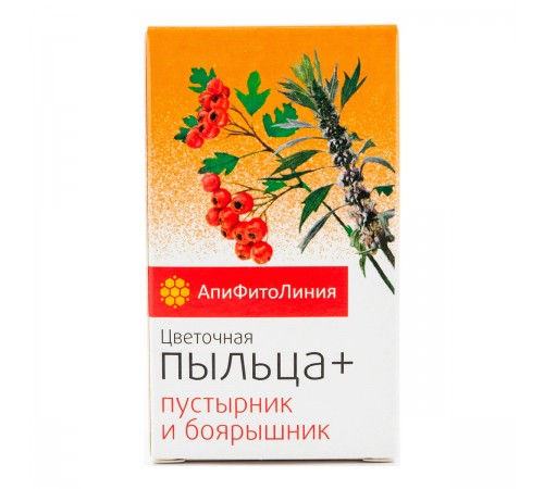 Пыльца + боярышник и пустырник, 60 таблеток