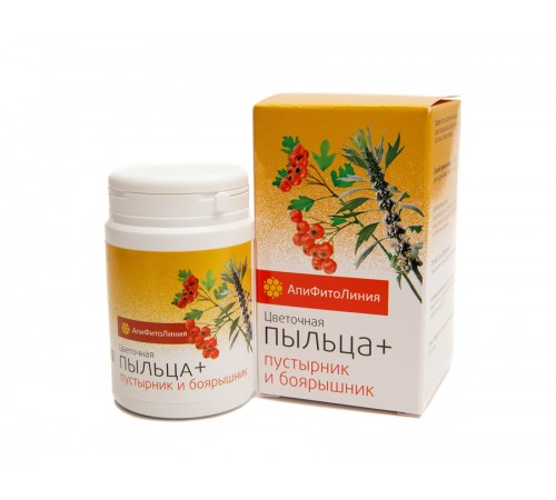 Пыльца + боярышник и пустырник, 60 таблеток