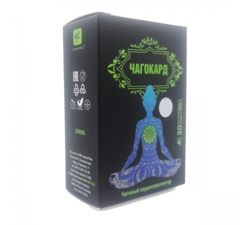 Чагокард с чагой и гинкго билоба, 30 капсул