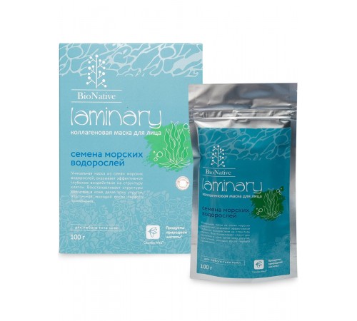 Биогенная маска для лица BioNative Laminary, 100 г