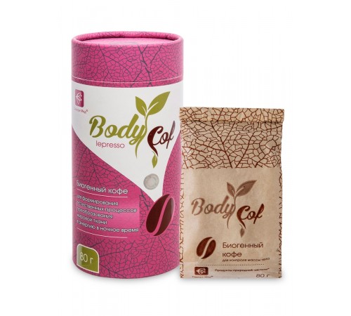 BodyCof lepresso зелёный кофе вечерний, для контроля массы тела, 80 г