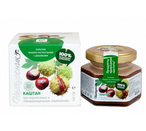 Натуроник Каштан При варикозных изменениях, бальзам 100 г