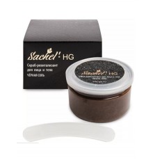 Скраб-ревитализант для лица и тела Sachel HG Чёрная соль, 200 мл