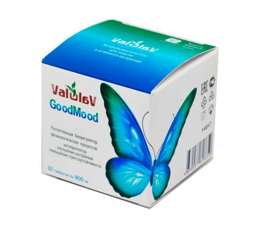 ValulaV GoodMood для улучшения настроения, повышения стрессоустойчивости, 30 таблеток