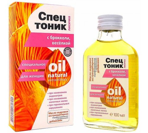 Спецтоник Лисичка с брокколи и весёлкой Для женщин, 100 мл
