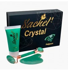 Набор Sachel Crystal Нефрит (крем, 50 мл + роллер + гуаша)