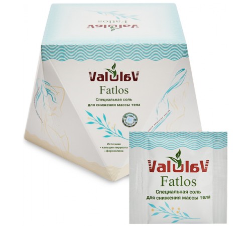 ValulaV Fatlos специальная соль для похудения, 50 саше по 3 г