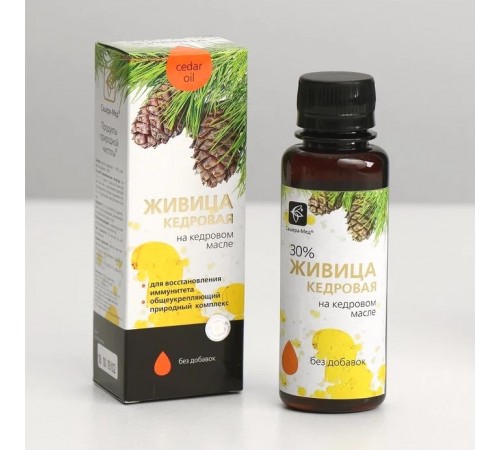 Живица кедровая на кедровом масле без добавок, 100 мл