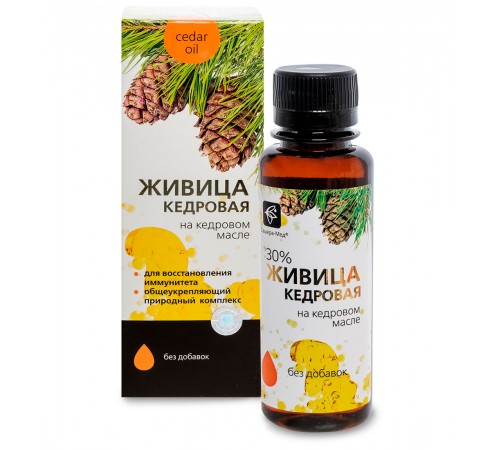 Живица кедровая на кедровом масле без добавок, 100 мл