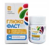 Глюкофаст при диабете, 30 капсул