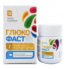 Глюкофаст при диабете, 30 капсул