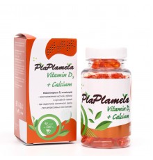 PlaPlamela с витамином D3 и кальцием для костей и суставов, 90 капсул
